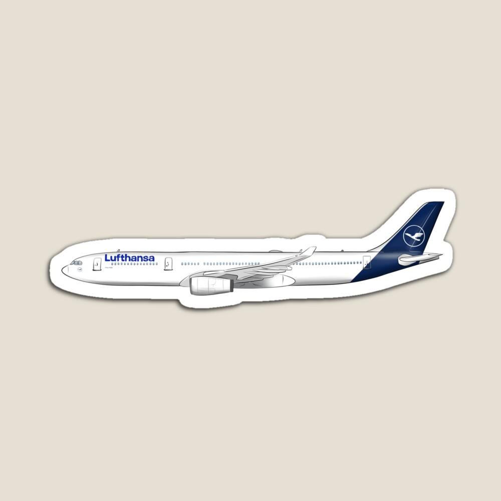 Airbus 330 Lufthansa Airlines Sticker