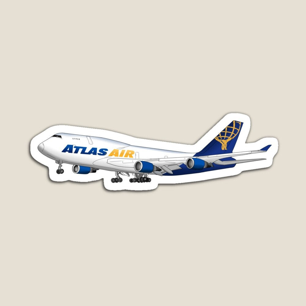 Boeing 747 Airplane Sticker