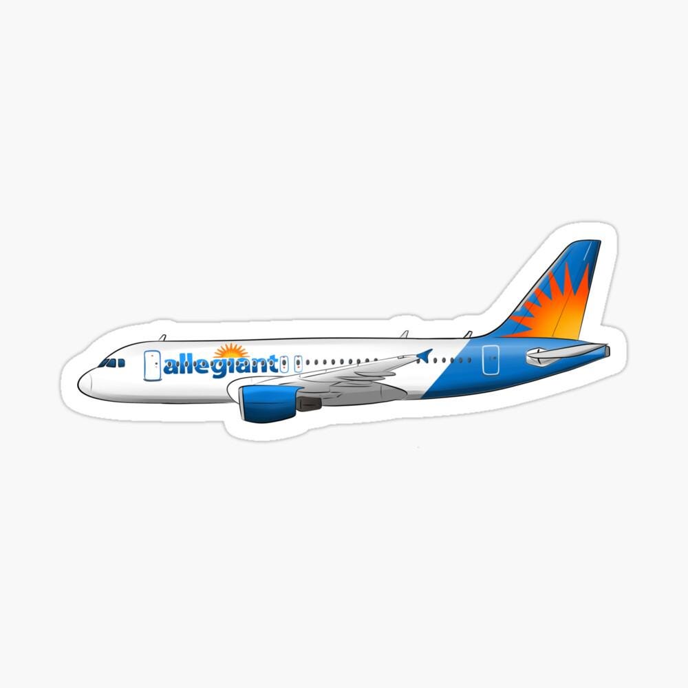 Allegiant Airlines Airbus 319 Aviation Sticker