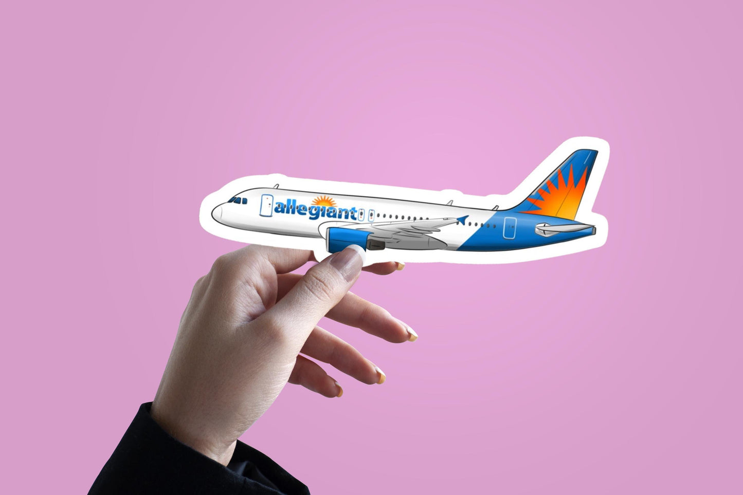 Allegiant Airlines Airbus 319 Aviation Sticker